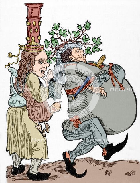 Martin Luther and Katharina von Bor, 1881. Creator: Unknown.