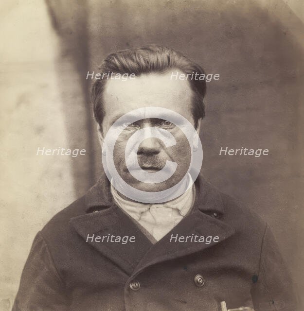 Portrait, bust, of man from Tavastland, Finland, 1877. Creator: Unknown.