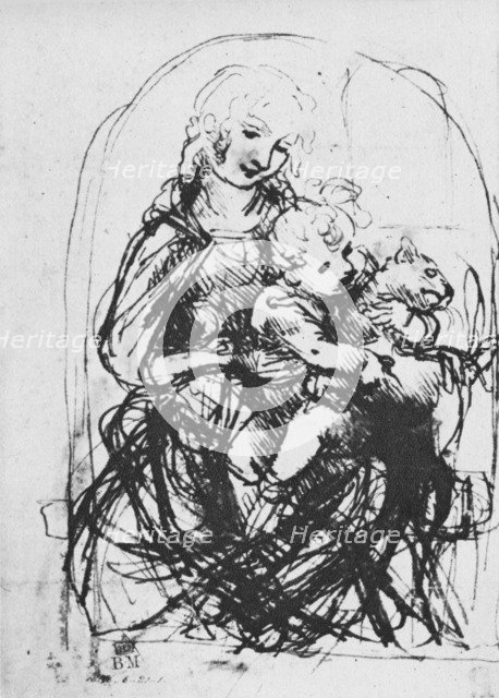 'Madonna and Child with a Cat', 1478-1481 (1945). Artist: Leonardo da Vinci.