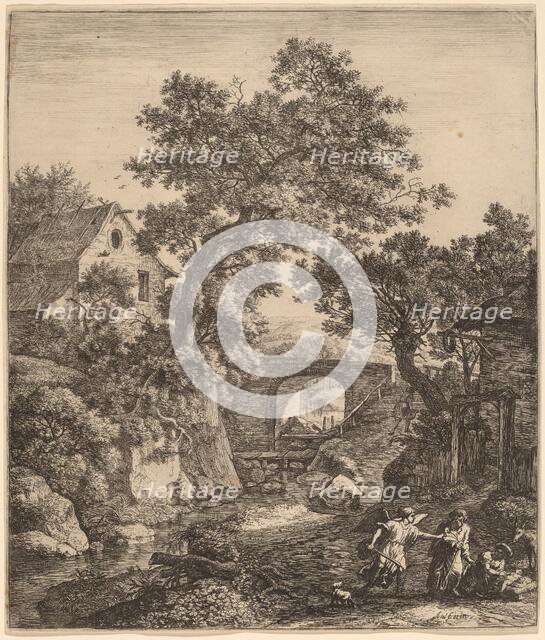 Landscape with the Circumcision of Moses' Son. Creator: Anthonie Waterloo.