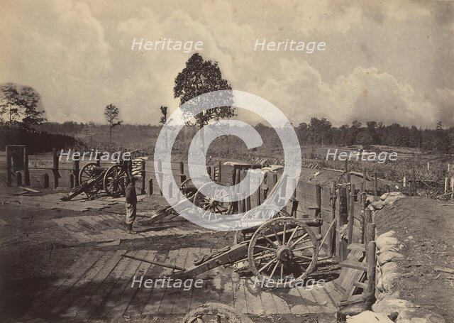 Rebel Works in Front of Atlanta, Georgia No. 2, 1860s. Creator: George N. Barnard.