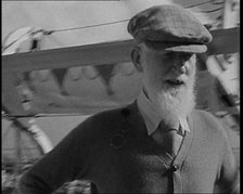 George Bernard Shaw Standing in Front of the Camera, 1930s. Creator: British Pathe Ltd.