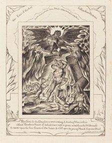 The Destruction of Job's Sons, 1825. Creator: William Blake.