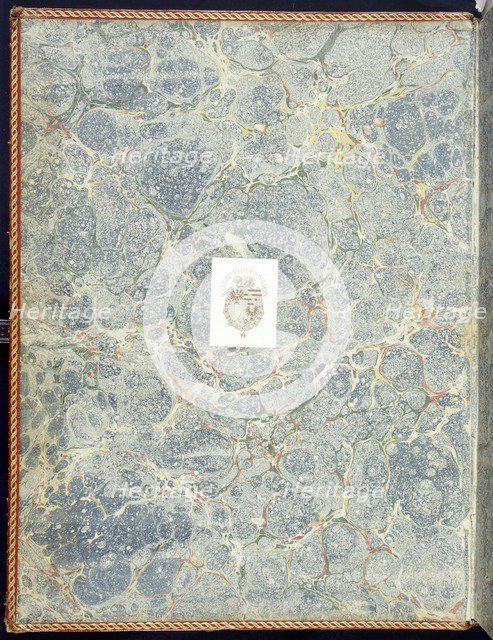 Marble endpaper, 1950s. Creator: English School (20th Century).