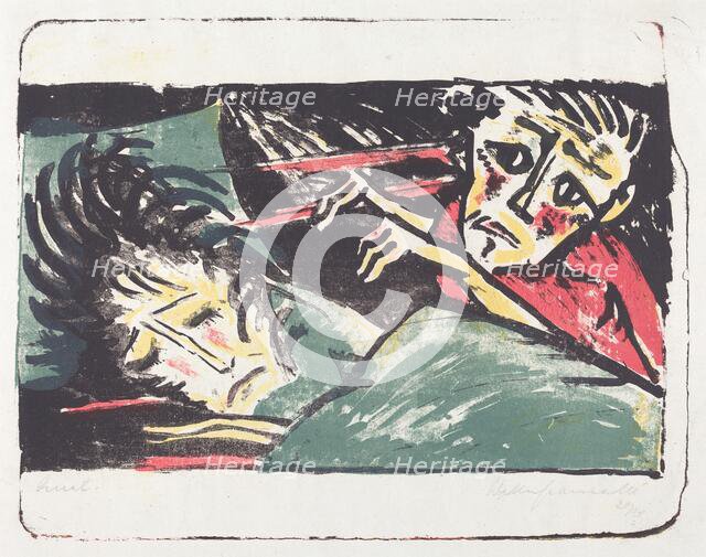 Qual (Torment), 1920/1921. Creator: Walter Gramatté.