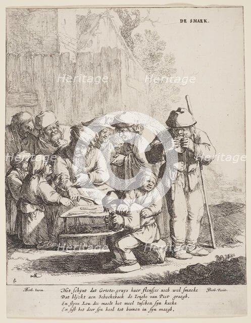 The five senses (taste),  1642-1650. Creator: Jan Dirksz Both.