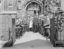 Beating the Bounds ceremony, St Michaels Church, Cornmarket Street, Oxford, Oxfordshire, 1914. Artist: Henry Taunt
