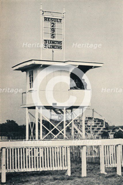 The New Judge's Box, Kempton Park, c1940. Artist: Unknown