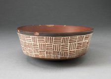 One of a Pair of Bowls with Textile-Like Pattern, 180 B.C./A.D. 500. Creator: Unknown.