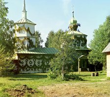 Holy Trinity Church; the oldest in the territory, in the village Peremerki near Tver, 1910. Creator: Sergey Mikhaylovich Prokudin-Gorsky.