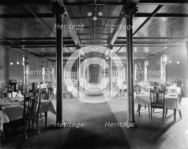 Alma Sanitarium, dining room, Alma, Mich., between 1900 and 1910. Creator: William H. Jackson.