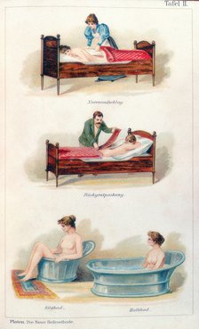 Hydrotherapy treatments, c1902. Artist: Unknown