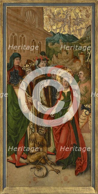 Saint Margaret of Antioch brought before Olybrius, Early16th cen.. Creator: South German master (16th century).