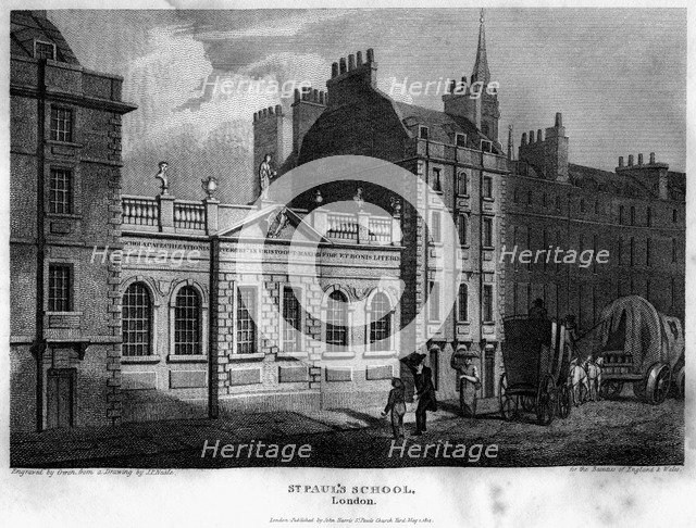 St Paul's School, City of London, 1814.Artist: Owen