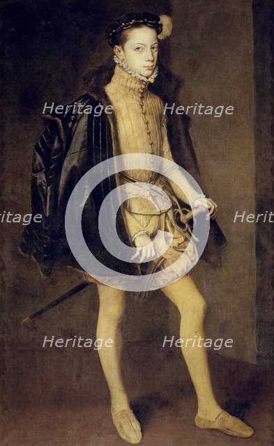 Portrait of Alessandro Farnese (1545–1592), Duke of Parma, 1557. Artist: Mor, Antonis (Anthonis) (c. 1517-1577)