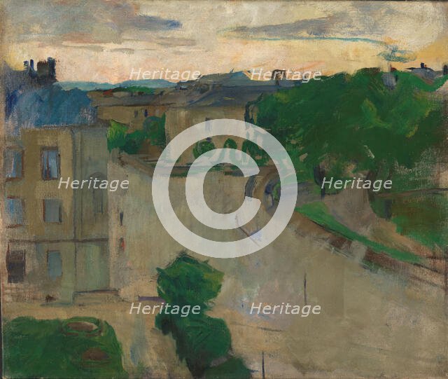 View from my Balcony, Hansteensgate 2, 1915. Creator: Harriet Backer.