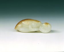 Jade goldfish and shells, Qing dynasty, China, probably early 18th century. Artist: Unknown