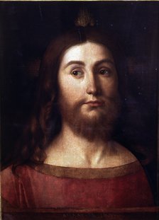  'The Saviour' oil on canvas by Giovanni Bellini.