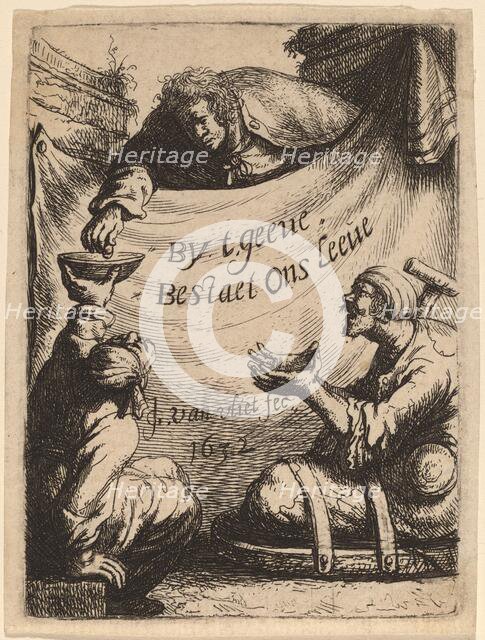 Title Page: Two Cripples Receiving Alms, 1632. Creator: Jan Georg van Vliet.