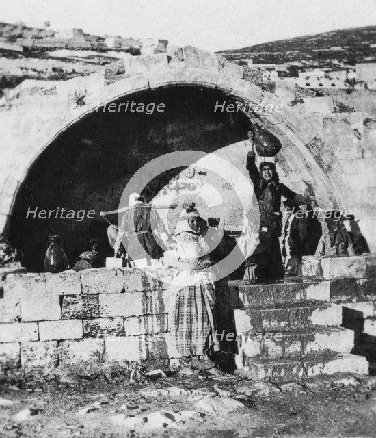 Fountain of the Virgin, Nazareth, Palestine, c1927-c1931. Artist: Cavanders Ltd