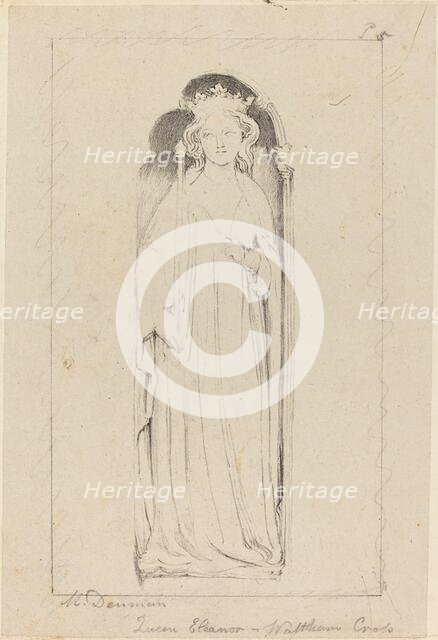 Queen Eleanor, from Waltham Cross, published 1829. Creator: Maria Denman.
