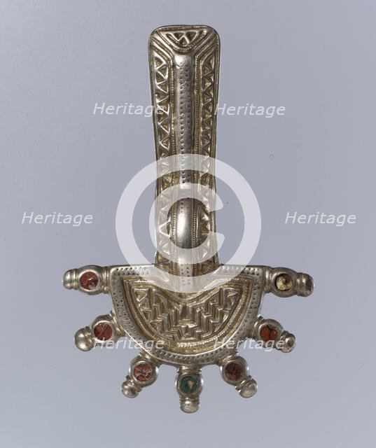 Bow Brooch, Frankish, 500-550. Creator: Unknown.