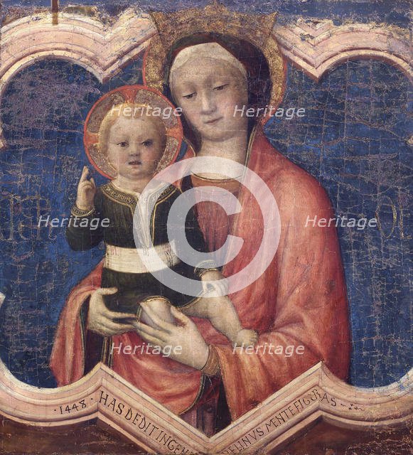 Virgin and Child  , 1448. Creator: Bellini, Jacopo (c. 1400-c. 1470).