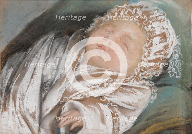 The Little Eugène de Montesquiou-Fézensac Asleep, 1783. Creator: Vigée Le Brun, Louise Élisabeth (1755-1842).
