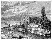 Chatsworth House from the South West, 1900. Artist: Unknown