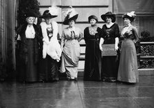 Mrs. J.S. Crosby, Mrs. Cullop, Mrs. S. Ayers, Mrs. Linthicum, Mrs. R.L. Henry, and Miss..., (1912?). Creator: Bain News Service.