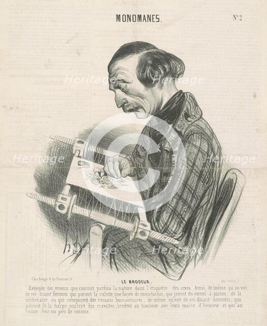 Le brodeur, 19th century. Creator: Honore Daumier.