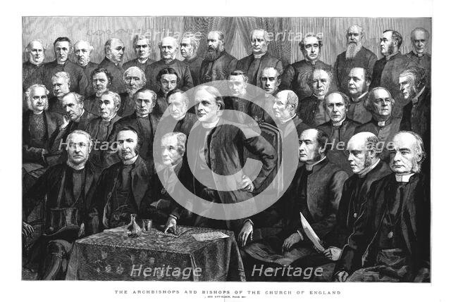 'The Archbishops and Bishops of the Church of England', 1886.  Creator: Unknown.