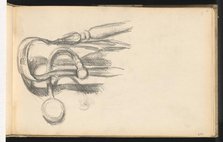 Fireplace Tongs and Poker, 1887/1892. Creator: Paul Cezanne.