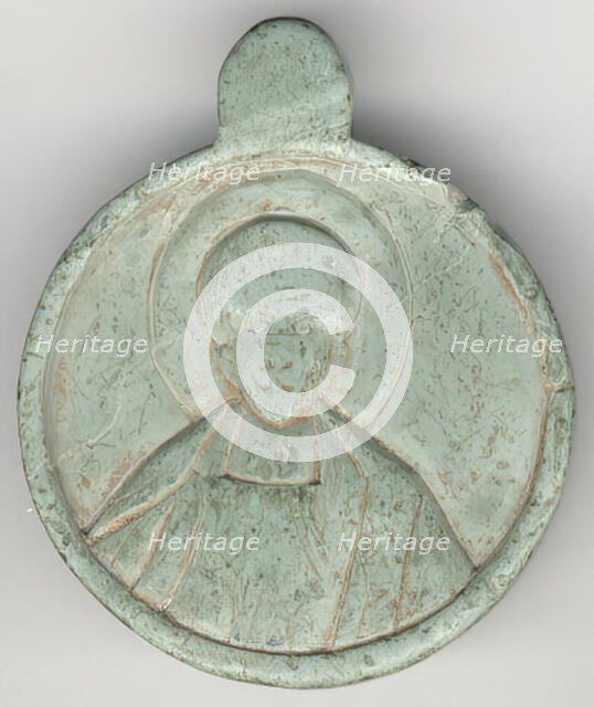 Medallion with the Head of a Saint, Byzantine, 14th-15th century. Creator: Unknown.