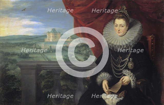 Portrait of Infanta Isabella Clara Eugenia of Spain (1566-1633), c. 1615. Artist: Rubens, Pieter Paul (1577-1640)