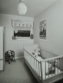 45 Enfield Chase, Houghton Regis, Dunstable, Bedfordshire: infant's bedroom, 1971. Creator: Unknown.