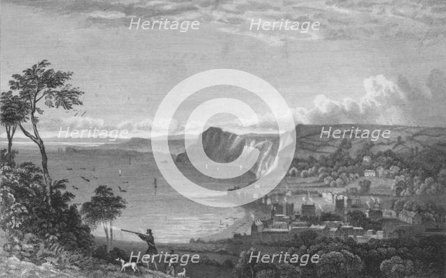 'Sidmouth, From the Cliffs, Towards Seaton', 1832.  Creator: P Heath.
