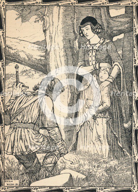 Margaret and the Robber, 1902. Artist: Patten Wilson