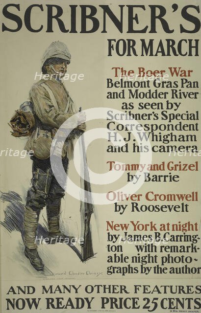 Scribner's for March, c1899 - 1906. Creator: Howard Chandler Christy.