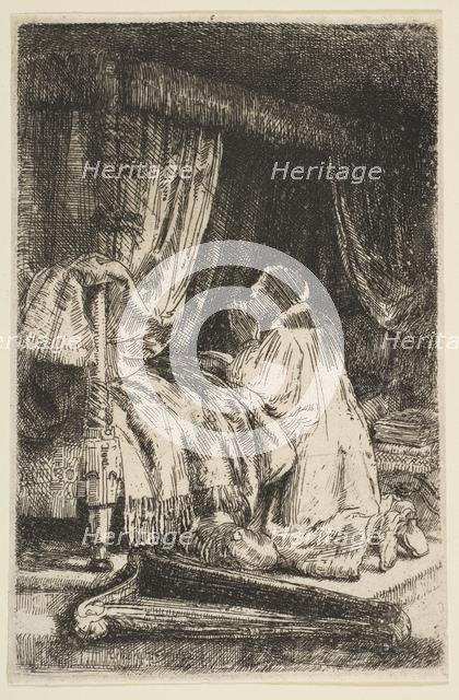 David in Prayer, 1652. Creator: Rembrandt Harmensz van Rijn.
