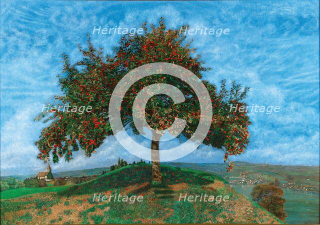 Apple tree on Lake Zurich, 1914. Creator: Mediz, Karl (1868-1945).