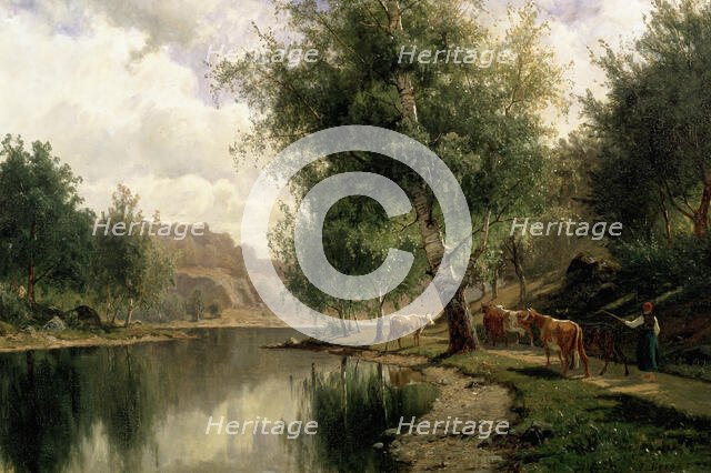 Summer Landscape, 1873. Creator: Johan Edvard Bergh.