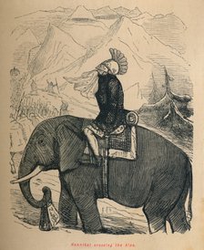 'Hannibal crossing the Alps', 1852. Artist: John Leech.