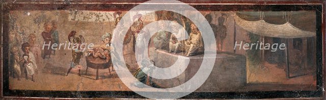 The Judgment of Solomon, 1st millennium. Creator: Roman-Pompeian wall painting.