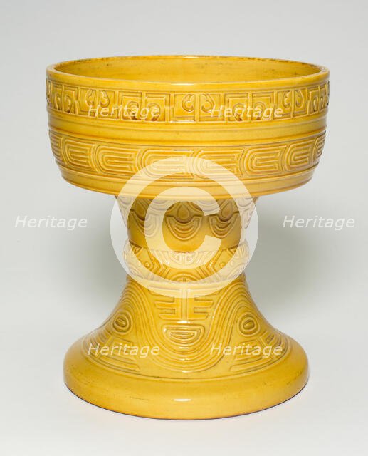 Stemmed Bowl (dou), Qing dynasty (1644-1911), Qianlong reign (1736-95). Creator: Unknown.
