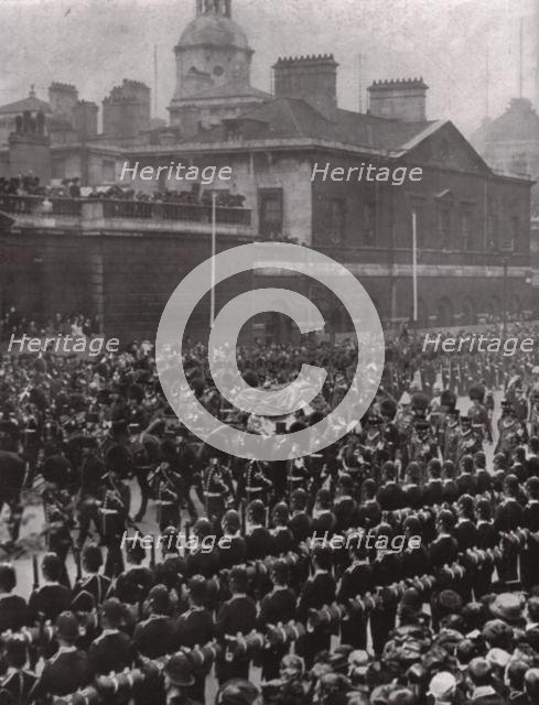Funeral procession of King Edward VII, Whitehall, London, 20 May 1910.  Creator: Unknown.
