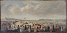 Races at Champ-de-Mars, current 8th arrondissemnt, around 1830. Creator: Unknown.