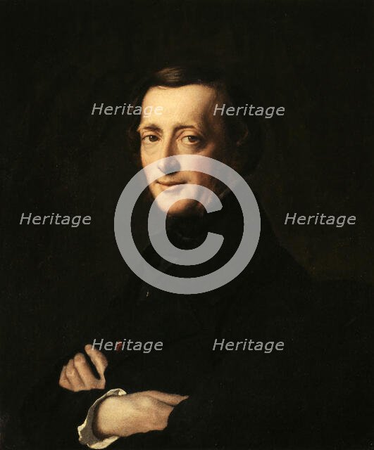 Portrait du Docteur M.G. Worms, 1850. Creator: Henri Lehmann.