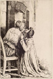 Maggie Ross (The Kiss), 1898. Creator: William Strang.