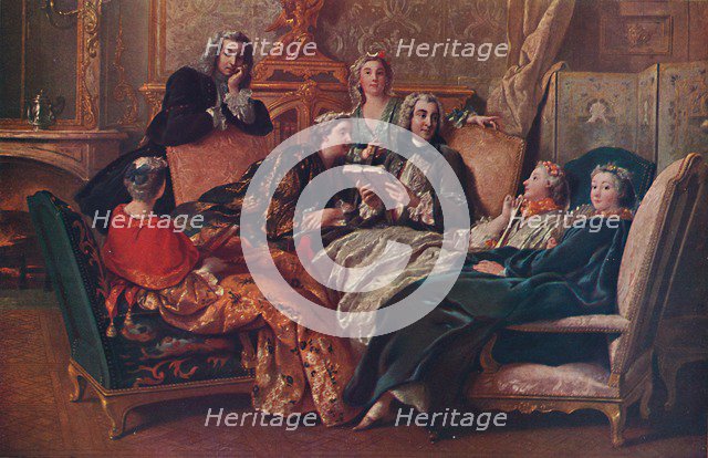 'La lecture de Moliere', 1728, (1937). Artist: Jean Francois de Troy.